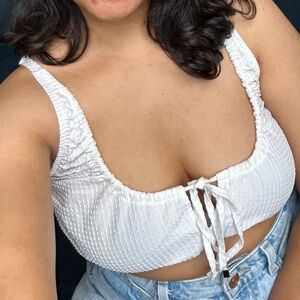 Zara - Cropped Bralette Top - Size Small